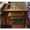 Image 1 : WOODEN TABLE APPROX H-24" W-22" L-26"