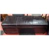 Image 1 : STORAGE BENCH - LEATHER STYLE MATERIAL