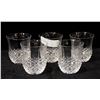 SET OF 5 CUT GLASS COCKTAIL GLASSES