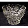 ROUND CUT GLASS BOWL 8 1/4" DIAMETER SWIRL DESIGNS