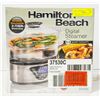 Image 1 : NEW HAMILTON BEACH DIGITAL STEAMER, 2 TIER