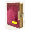 Image 1 : ANTIQUE PHOTO ALBUM VELVET PURPLE COVER