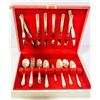 Image 1 : SILVERWARE SET W/ RED & WHITE CASE