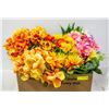 Image 1 : BOX WITH SELECTION OF QUALITY SILK FLOWERS