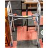 DELUXE FOLDING WALKER 2-BUTTON WITH 5" WHEELS