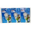 CASE OF 3 OUTDOOR LONG LIFE LED BULBS