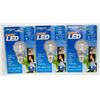 Image 1 : CASE OF 3 OUTDOOR LONG LIFE LED BULBS