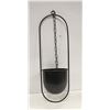 Image 1 : NEW BLACK METAL HANGING PLANTER, AMZ SES