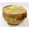 Image 1 : ORIGINAL AFRICAN TRIBAL DRUM WITH UNKNOWN FUR