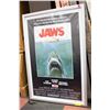 Image 1 : JAWS FRAMED MOVIE POSTER