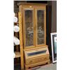 Image 1 : OAK TONE GUN CABINET / DISPLAY CABINET
