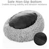Image 2 : NEW UNPACKED RABBITGOO DONUT CAT BED, GREY, MEDIUM