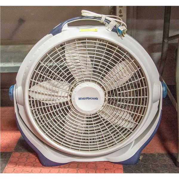 LARGE WIND MACHINE TESTED, MULTI SPEED