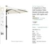 Image 1 : C-HOPETREE 2.75M HALF OUTDOOR PATIO UMBRELLA