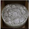 Image 1 : BOX OF 10 MATCHING CUT GLASS PLATES