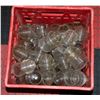 Image 2 : TWO CRATES ANTIQUE GLASS INSULATORS MOSTLY CLEAR