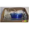 Image 1 : BOX OF PYREX BAKEWARE AND COREL BAKEWARE