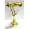 Image 1 : VINTAGE BRASS BANKERS TABLE LAMP