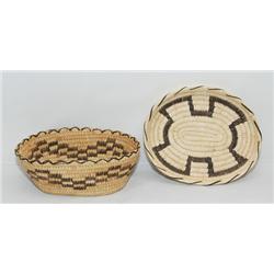 2 PAPAGO BASKETS