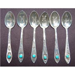 6 NAVAJO SPOONS