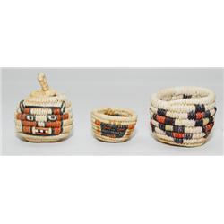 3 HOPI BASKETS