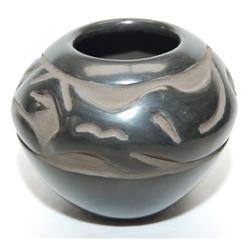 SANTA CLARA POTTERY SEED JAR