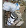 Image 1 : Pallet Cement Bricks, American Olean Porcelain Floor 63001, Buckets Adhesive, etc