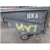 Image 2 : Rolling Heavy Duty Gray Plastic Tilt Trash Can & Weed Whackers, Wrap, etc