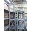 Image 7 : Qty 9 Metal & Wood Adjustable Warehouse Shelves, Misc Sizes