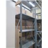 Image 8 : Qty 9 Metal & Wood Adjustable Warehouse Shelves, Misc Sizes