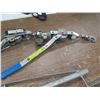 Image 8 : Qty 3 Ratchet Pull Lever Hoists & 3 Hook Chain Link Fence Puller