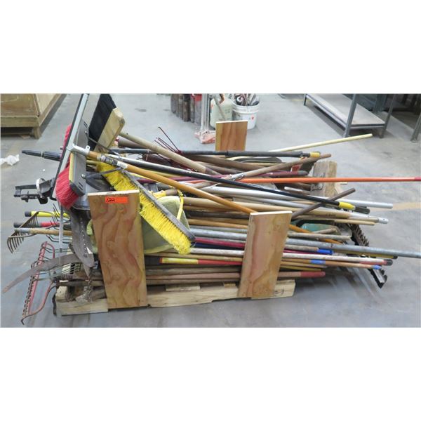 Pallet Rack Misc Metal Pipes & Sections, Landscape Tools, Brooms, etc