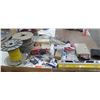 Image 1 : Qty 2 Spools Rope, Midwest Fasteners Wrenches, Levels, Tools, etc