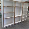 Image 1 : Qty 3 Adjustable Multi-Tier Shelf Units 36"x2"x76"H