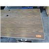 Image 2 : Metal Shop Desk w/ Wood Laminate Top & 5 Drawers 72"x34"x29"