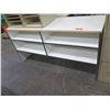 Image 2 : White 4 Compartment Shelf 60"x20"x29", Organizer 29"x17"x10" & 4 Drawer File Cabinet