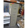 Image 8 : White 4 Compartment Shelf 60"x20"x29", Organizer 29"x17"x10" & 4 Drawer File Cabinet