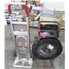 Image 1 : Metal Strapping Dispenser Wheel on Wheels, Band Cutters & Metal Hand Truck Cart