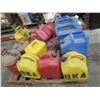 Image 2 : Qty Approx. 13 Colored & Sizes Plastic & Metal Gas Fuel Cans