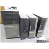 Image 2 : Qty 4 Dell Computer Towers: OptiPlex 3050,7080 etc w/ Keyboards & Mouse
