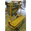 Image 1 : Rolling Metal Yellow 4 Wheel Dolly Cart w/ Solid Base