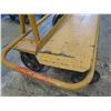 Image 2 : Rolling Metal Yellow 4 Wheel Dolly Cart w/ Solid Base