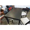 Image 2 : BLACK DINING TABLE WITH 4 CHAIRS