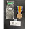 Image 2 : WW1 World War 1  Victory Interallied 1914 Decoration Service Italy Medal