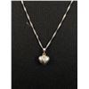 Image 3 : .925 Sterling Silver Heart Pendant with Chain Necklace Italy 16" L