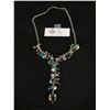 Image 1 : Beautiful Vintage Silvertone Necklace with Lots of Colourful Glass Beads Dangling