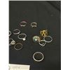 Image 3 : Lot of 15 Miscellaneous Vintage Rings. Various Sizes