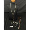 Image 1 : Lot of Vintage Religious Items. 2 Vintage Rosaries,4 Crucifix, 2 Crosses + 10 Religious Pendants