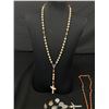 Image 3 : Lot of Vintage Religious Items. 2 Vintage Rosaries,4 Crucifix, 2 Crosses + 10 Religious Pendants