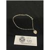 Image 1 : .925 Sterling Silver Chain Bracelet with 1 Charm